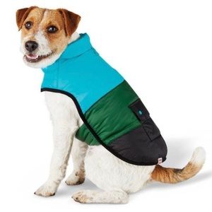 LEGO Collection Dog and Cat Color Block Puffer - Black/Green/Teal